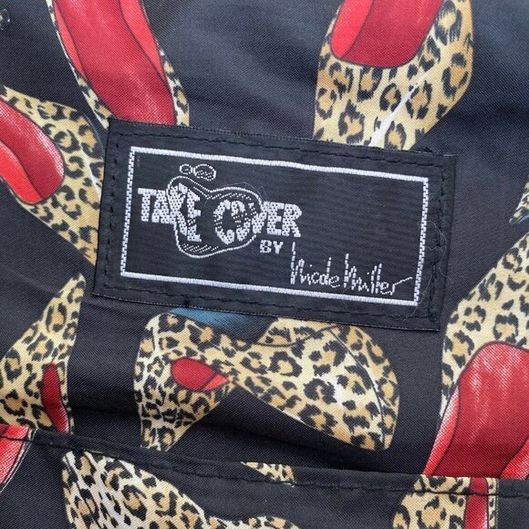 Black Diaper Bag Messenger Bag Take Cover by Nicole Miller w/Accessory Bag Heels - Picture 4 of 9